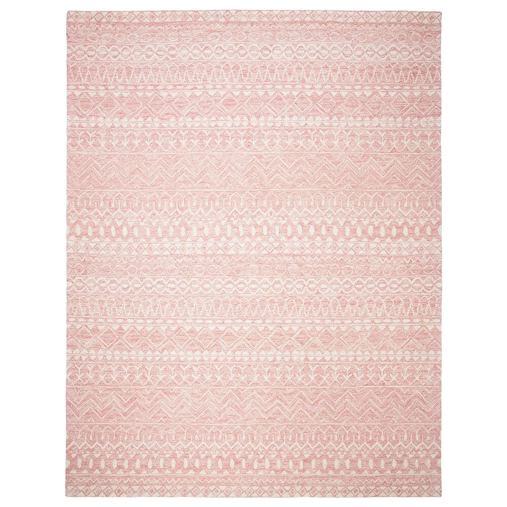 Safavieh Micro-Loop Southwestern 10" x 14" Pink and Ivory Area Rug, , large