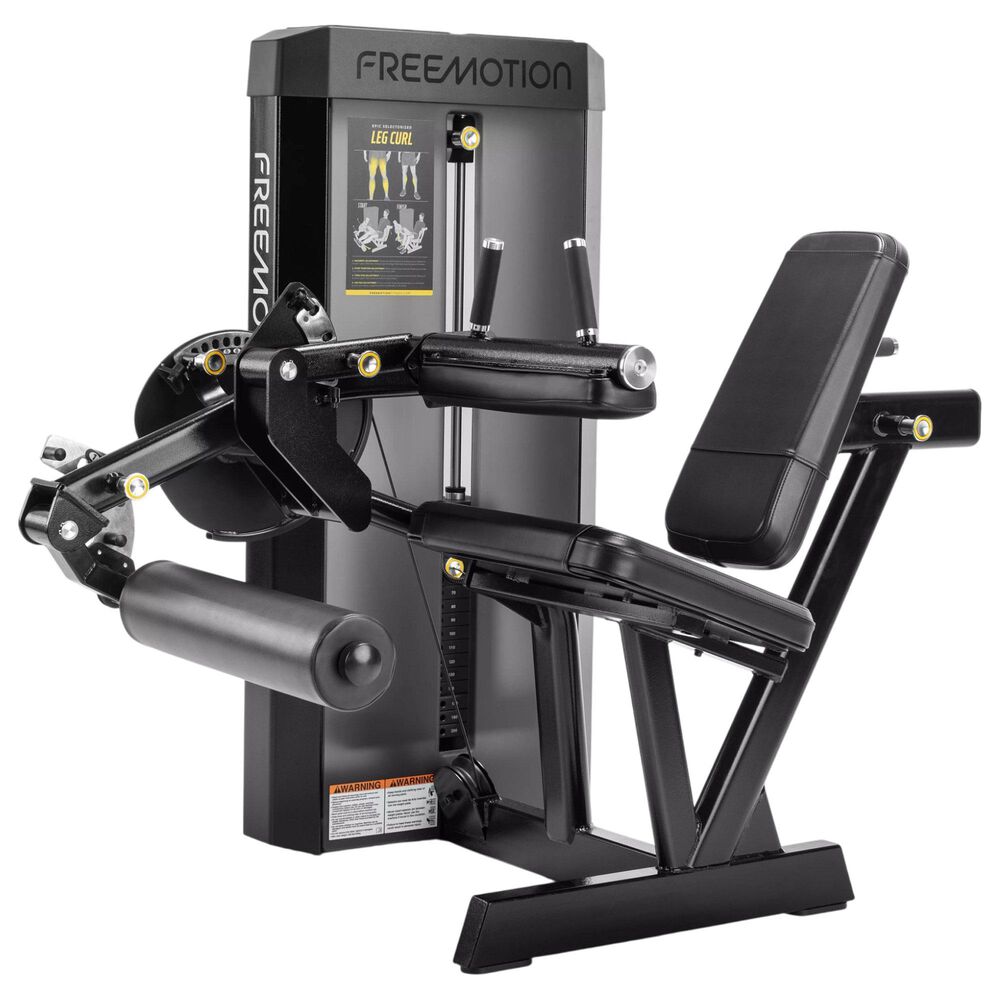 FreeMotion Epic Selectorized Leg Curl in Black, , large