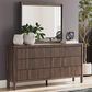 Ashley Pamytta Dresser and Mirror in Rich Brown, , large