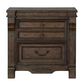 Sasha Lee Grand Teton 5 Piece Queen Bedroom Set in Warm Brown Oak, , large
