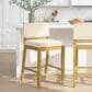 Armen Living Yaneli Swivel Counter Height Stool in Amber Glow, , large