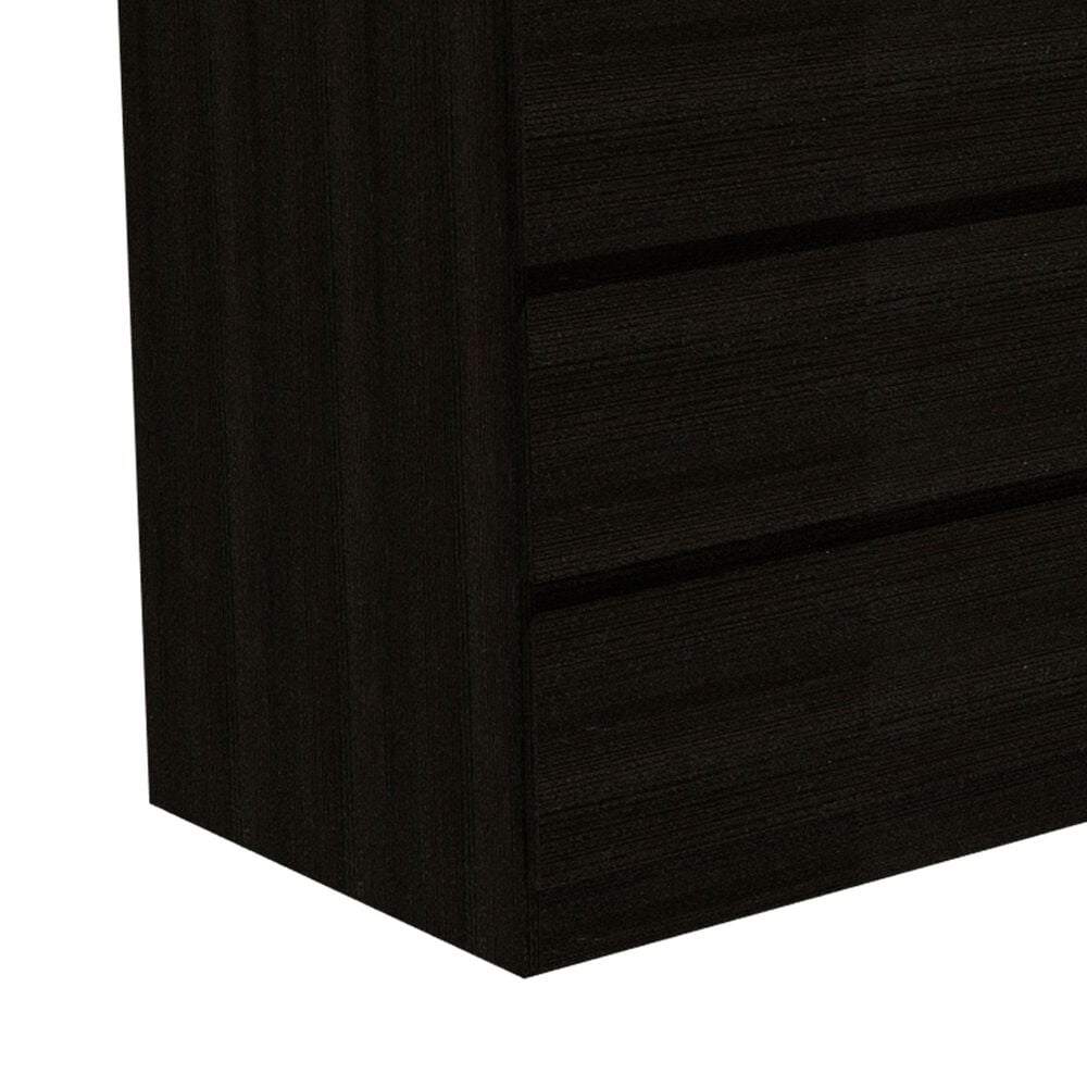 Hearth and Haven Seul 6-Drawer Double Dresser in Black, , large