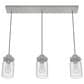 Hunter Devon Park 3-Light Linear Cluster in Brushed Nickel, , large