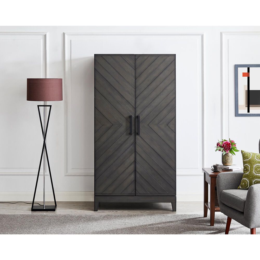 Imperial Sophia Bar Cabinet in Smoke, , large