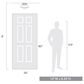 Golden Lighting Ingalls Semi-Flush in Matte Black with Clear Glass, , large