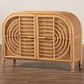 Baxton Studio Ovalet 2-Door Rattan Sideboard in Natural Brown, , large