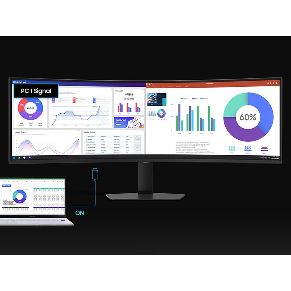 Samsung 49&quot; Odyssey G9 G91F DQHD 144Hz Gaming Monitor in Black, , large