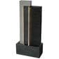 Alfresco Home Torre Resin Fountain with Lights in Black, , large