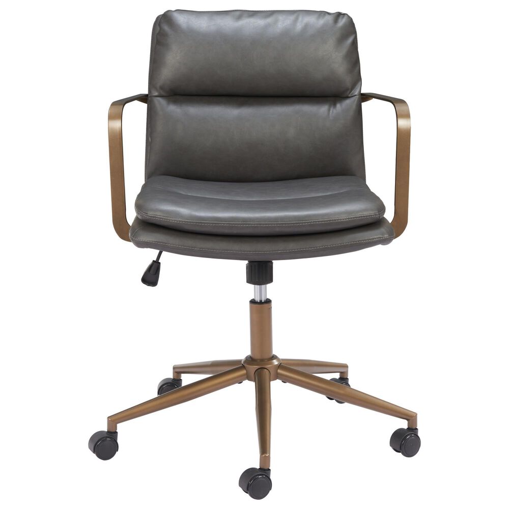Zuo Modern Birao Office Chair in Bronze, , large
