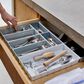 Joseph Joseph Blox 10-piece Modular Drawer Organizer Set in Grey and Stone, , large