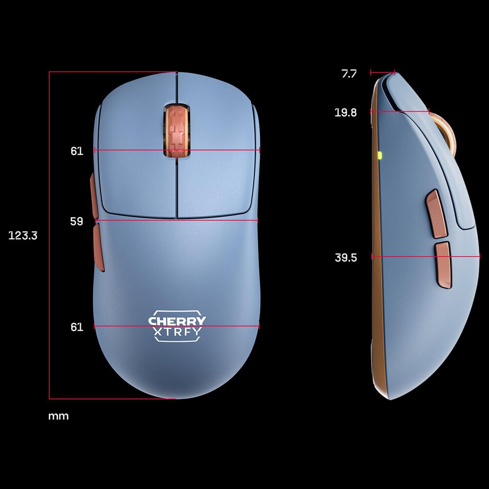 Cherry M68 Wireless Gaming Mouse in Blue, , large