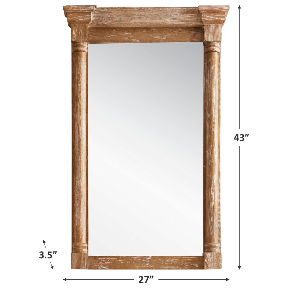 James Martin Savannah/Providence 27&quot; Mirror in Driftwood, , large