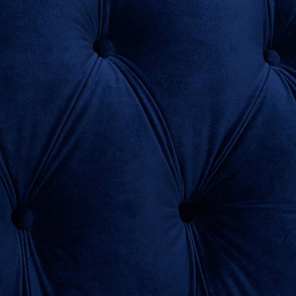 Jennifer Taylor Home La Rosa Victorian Chesterfield Tufted Stationary Sofa in Navy Blue Velvet, , large