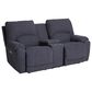 HomeStretch Showtime Power Reclining Loveseat in Graphite, , large
