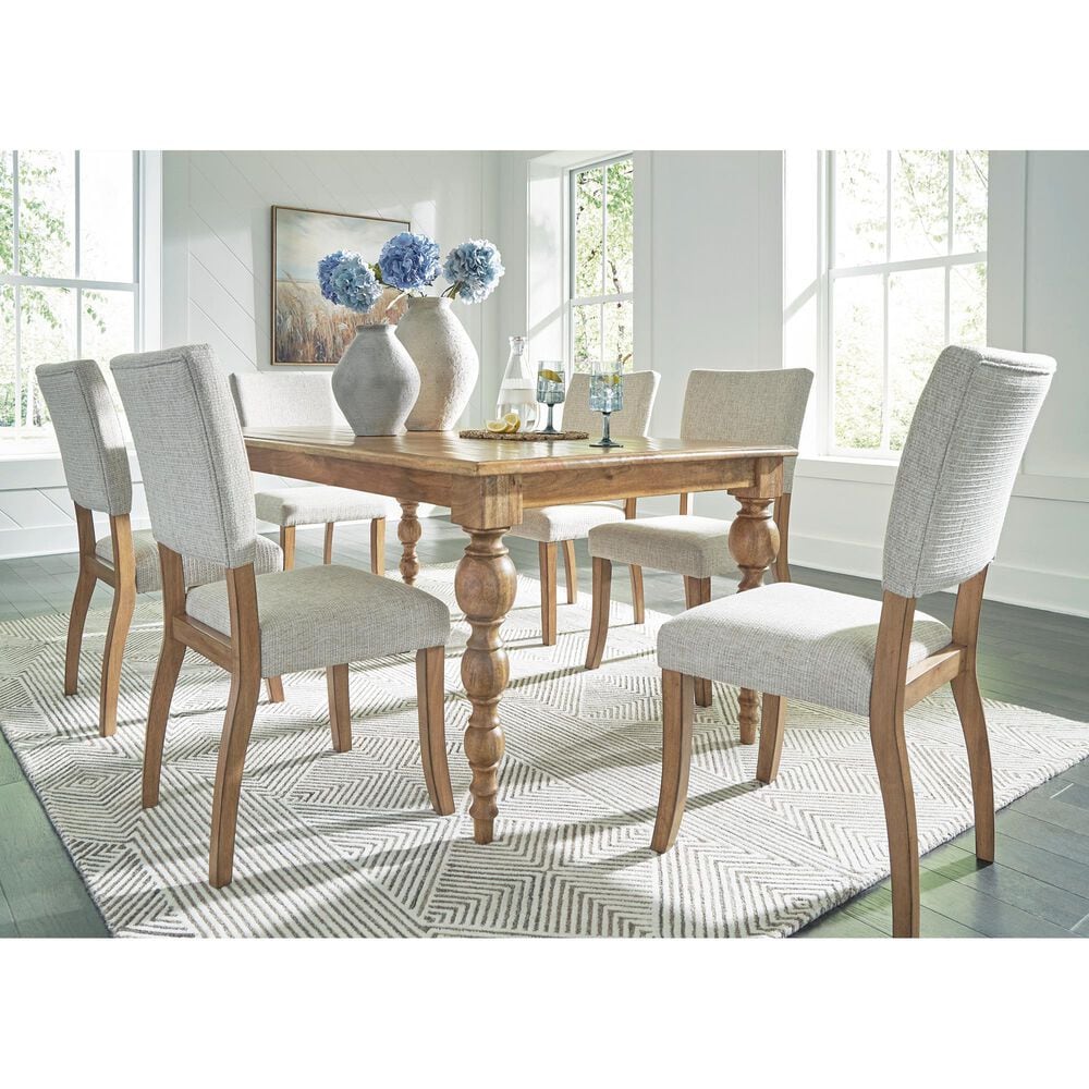 Ashley Rybergston Rectangular Dining Table in Light Brown - Table Only, , large