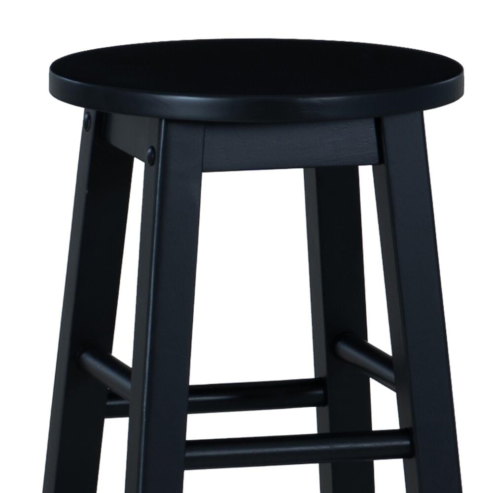 Linon Home Decor Abby 29" Bar Stool in Black, , large