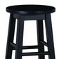 Linon Home Decor Abby 29" Bar Stool in Black, , large