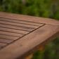 Walker Edison Acacia Wood Patio Butterfly Dining Table in Dark Brown, , large