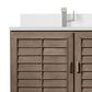 James Martin Vanities Portland 72" Double Bathroom Vanity in Whitewashed Walnut with Single Hole 3 cm White Zeus Quartz Top and Rectangular Sinks, , large