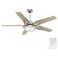 Hunter Correne 56" Ceiling Fan with LED Light in Brushed Nickel, , large