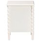 Baxton Studio Malinda 2-Drawer End Table with Spindle Legs in White, , large
