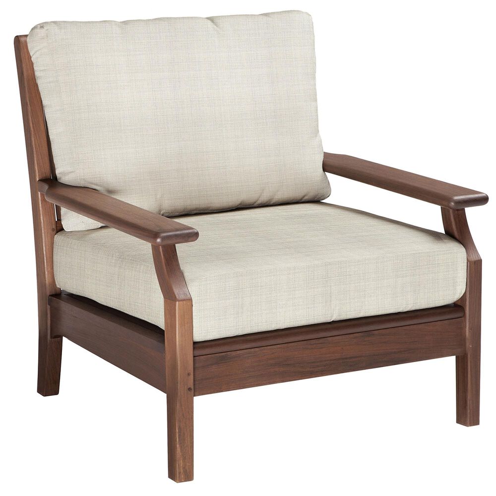 Jensen Outdoor Opal Lounge with Hi Back Cushions in Chocolate Brown, , large
