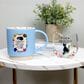 Pavilion 18 oz Cat Asleep Mug in Blue, , large