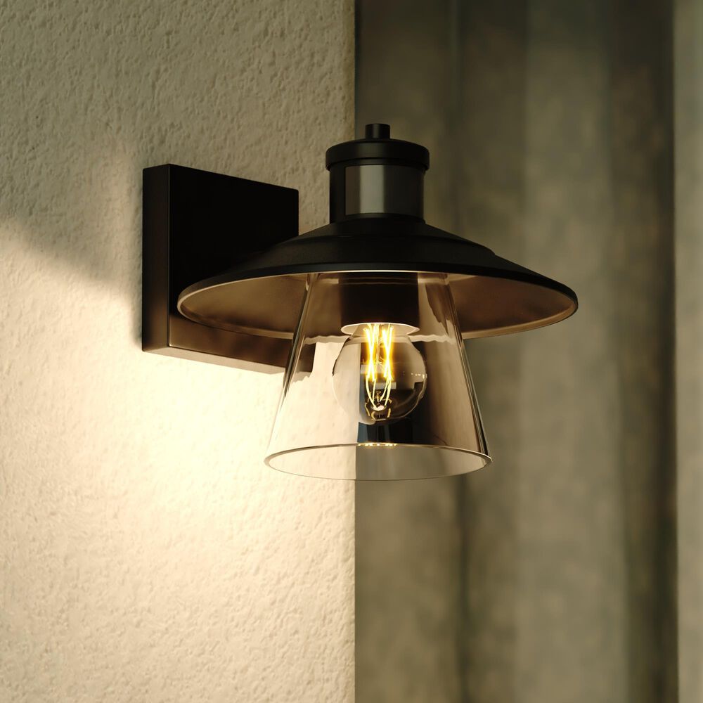 Vaxcel Westport 1-Light Outdoor Motion Sensor Wall Sconce in Textured Black, , large