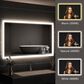 HOMLUX 42" x 30" LED Bathroom Vanity Mirror in Silver, , large