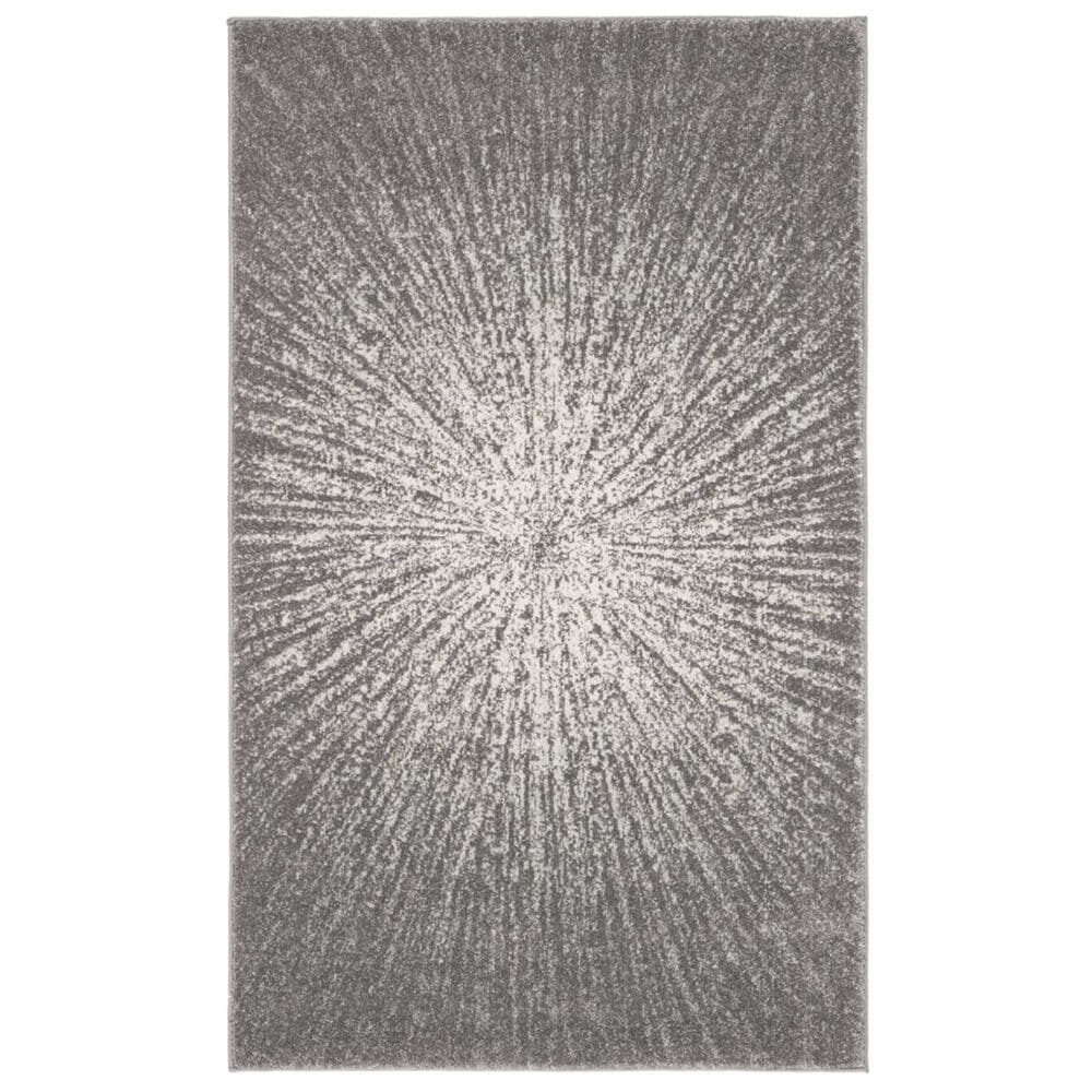 Safavieh Evoke EVK228H 4" x 6" Dark Grey and Ivory Area Rug, , large