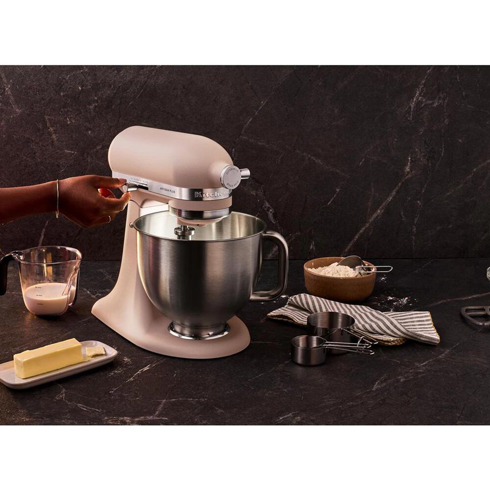 KitchenAid Artisan Plus 5-Quart Stand Mixer in Feather Pink, , large