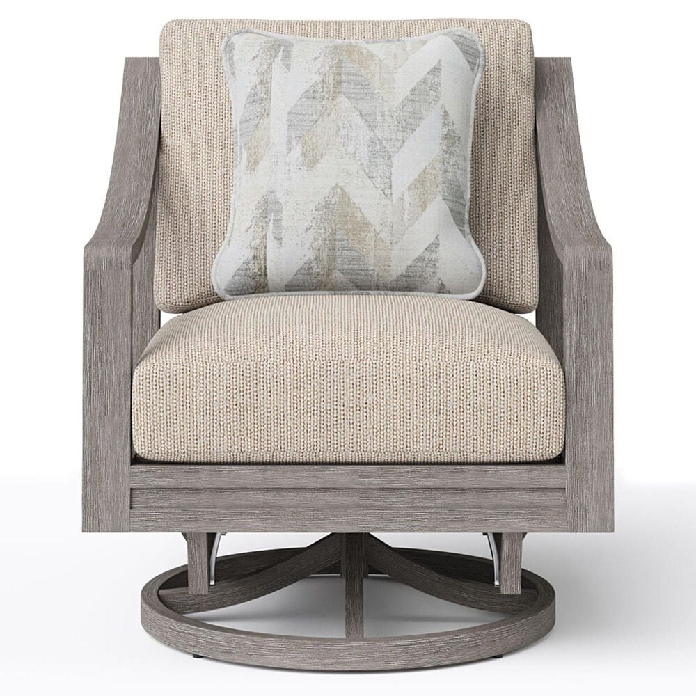 Clear Creek Collection Vestavia Outdoor Swivel Glider Club Chair in Ladybug Honey, , large