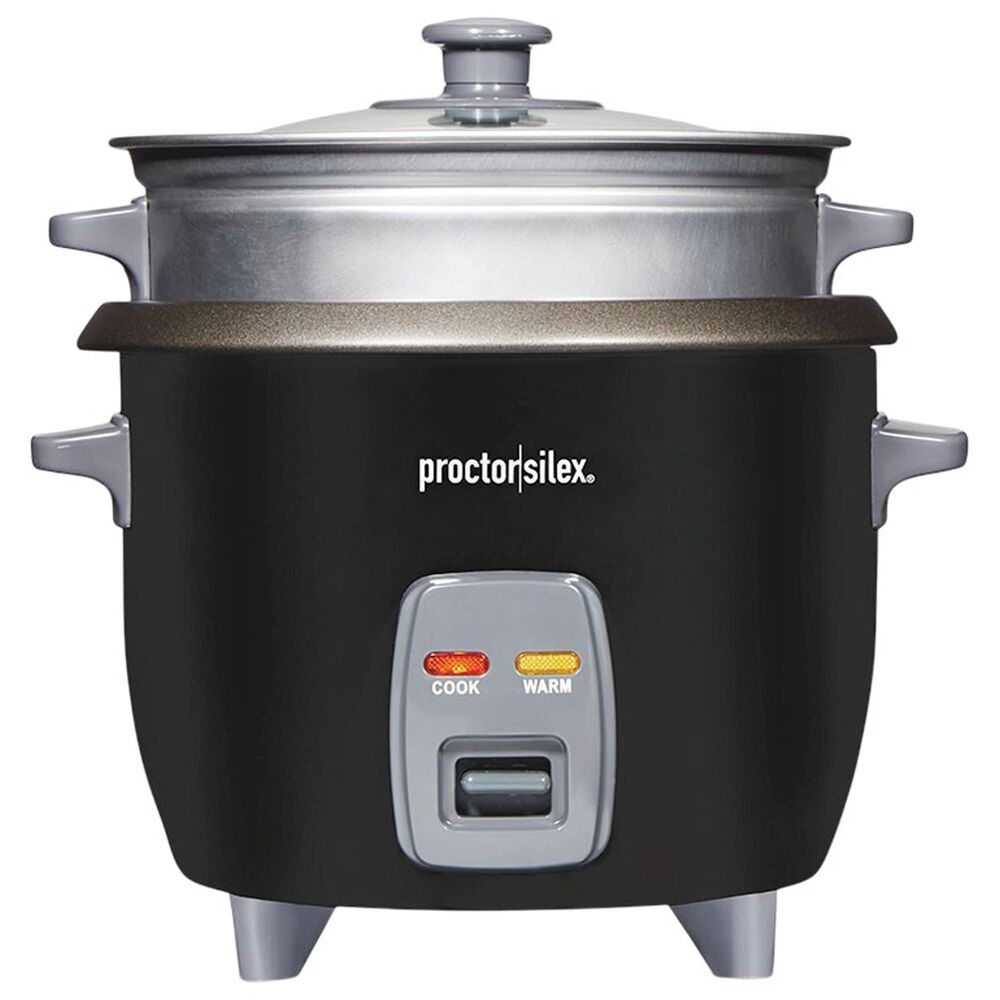 Proctor Silex 6-Cup Rice Cooker and Steamer in Black, , large