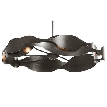 Hand Crafted Iron Lamps Waves 6-Light Pendant in Oil Rubbed Bronze, , large