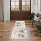 Nourison Desire Ivory, Grey and Blue 2"3" x 7"6" Runner, , large