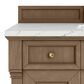 James Martin Vanities Brookfield 48" Single Bathroom Vanity in Pecan with 3 cm Ethereal Noctis Silestone Top, Rectangle Sink and FreePower Wireless Charger, , large