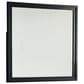 Ashley Kraeburn Bedroom Mirror in Satin Black, , large