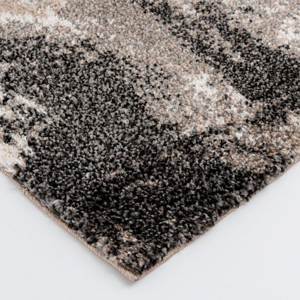 Central Oriental Tulsa Brunsville 5&#39; x 7&#39;3&quot; White Sand and Armor Grey Area Rug, , large