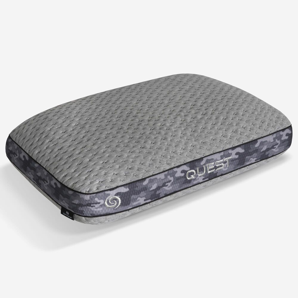 Bedgear Quest Multi-Position Performance Pillow in Gray and Lime Green, , large