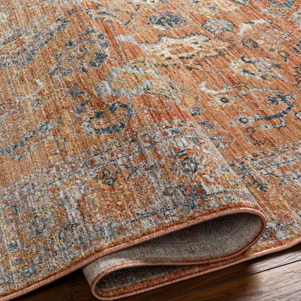 Surya Carlisle CSI2317 2&#39;11&quot; x 10&#39; Brick Red, Off-White, Medium Gray, Olive, Dark Blue and Dark Brown Runner, , large