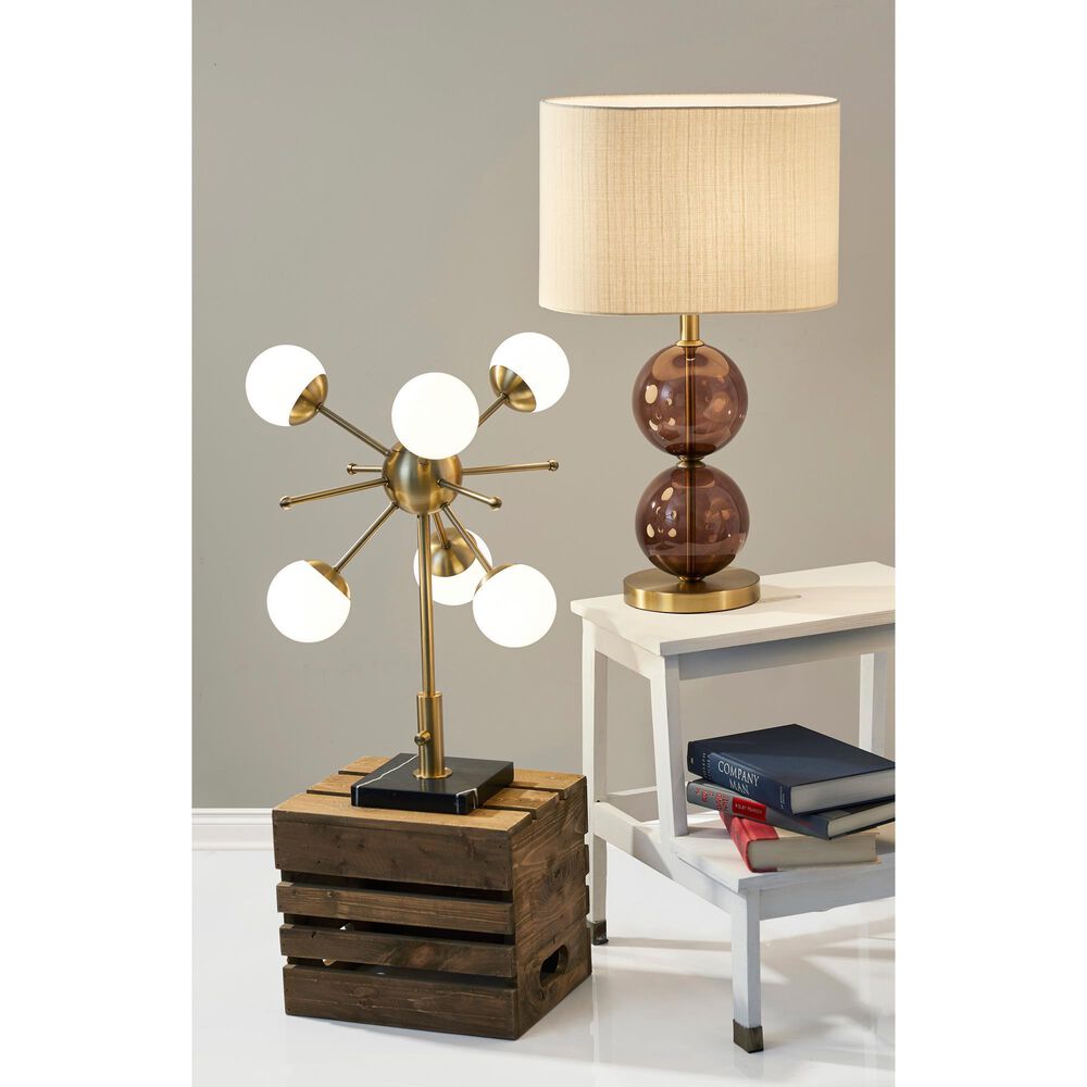 37B Doppler LED Table Lamp in Antique Brass, , large