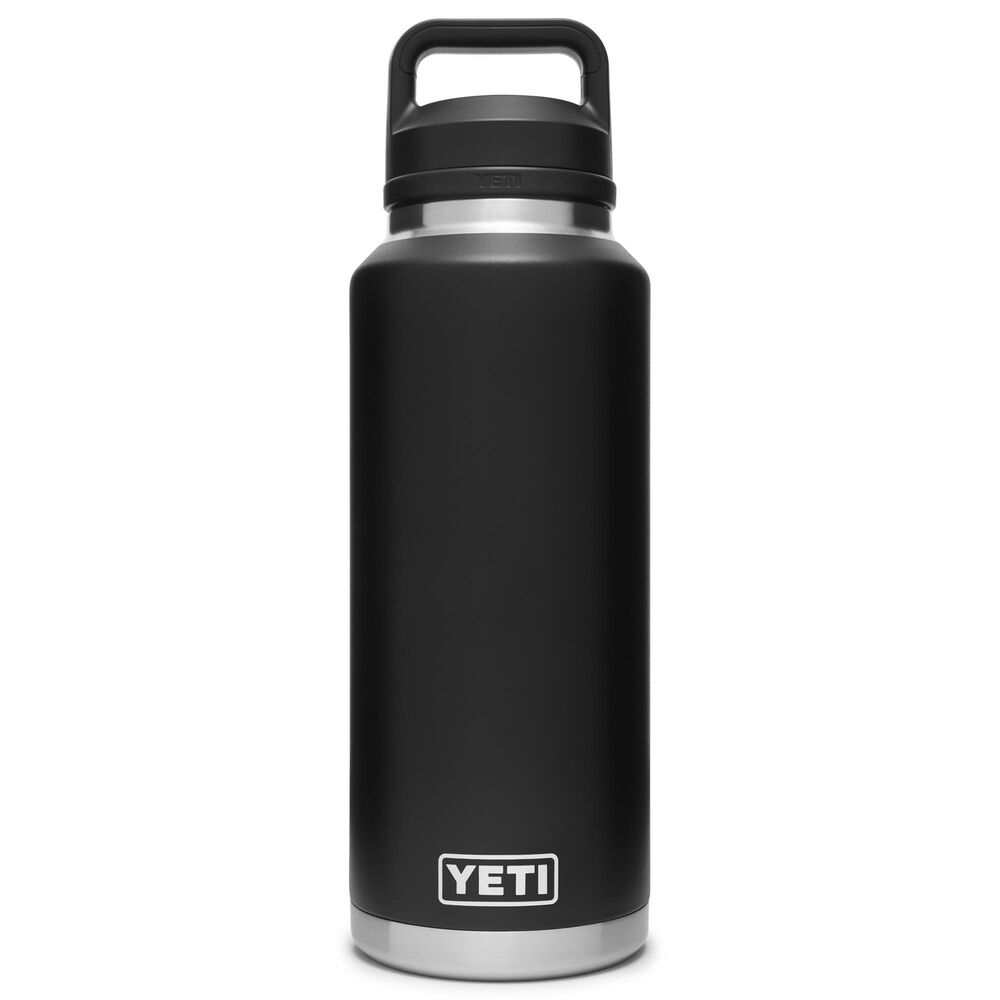 YETI Rambler 46 Oz Water Bottle with Chung Cap in Black, , large