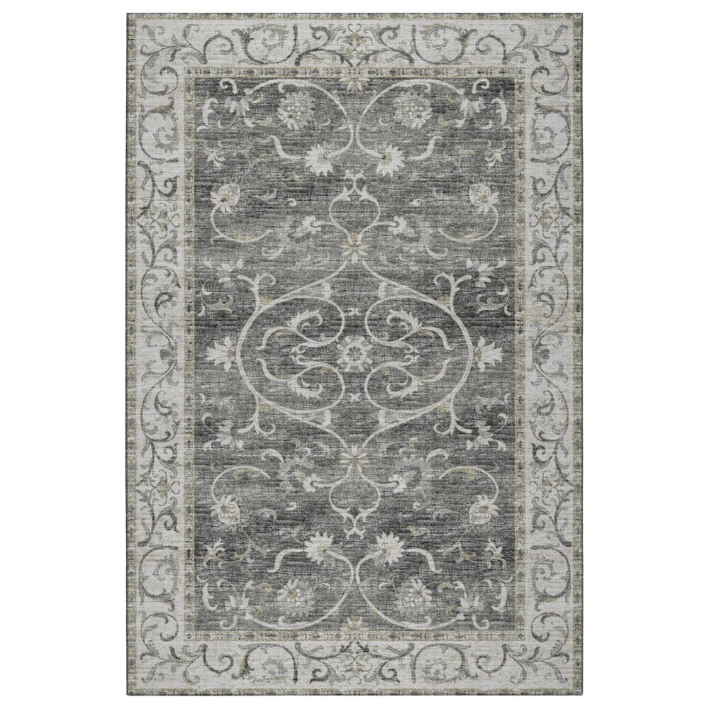 Dalyn Rug Company Tuscany 2"6" x 8" Charcoal Indoor/Outdoor Runner, , large