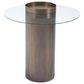 Zuo Modern Emi End Table in Antique Gold and Glass, , large