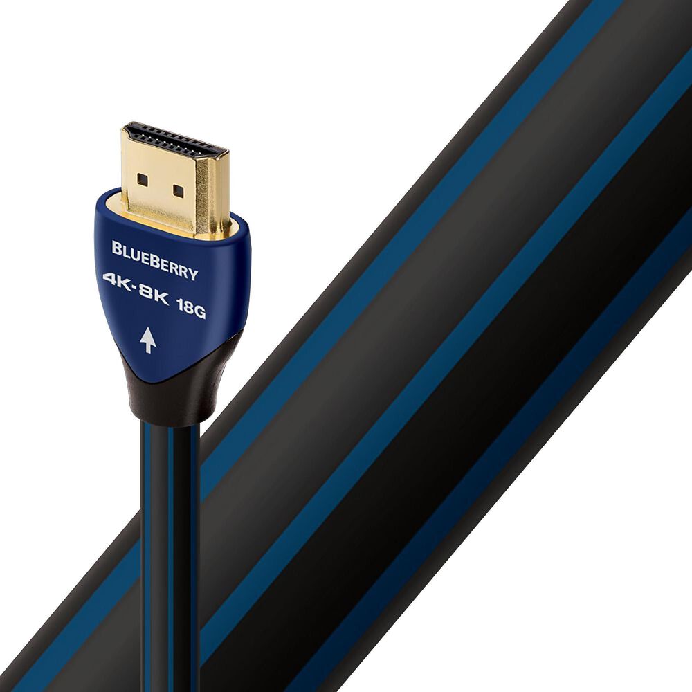 AudioQuest 2.5" Blueberry 18G HDMI Cable in Blue and Black, , large