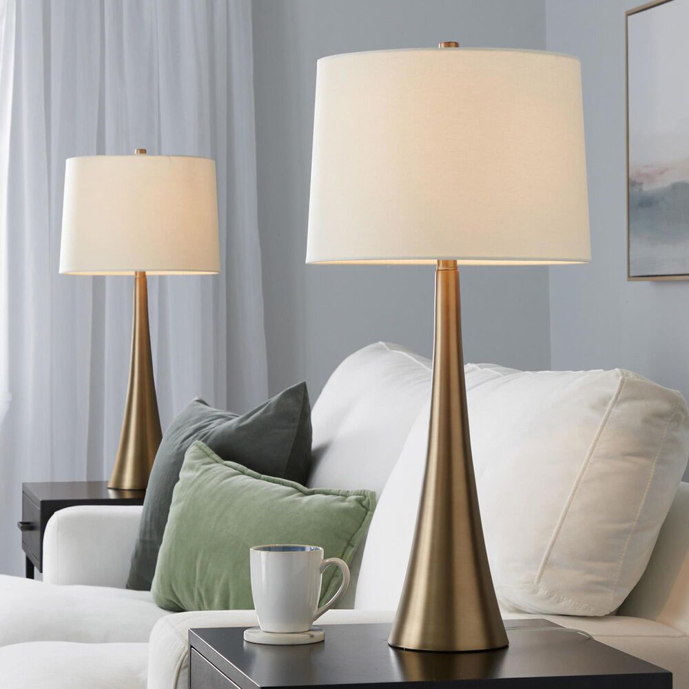 LumiSource Diana Metal Table Lamp in Matte Golden Bronze (Set of 2), , large