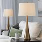 LumiSource Diana Metal Table Lamp in Matte Golden Bronze (Set of 2), , large