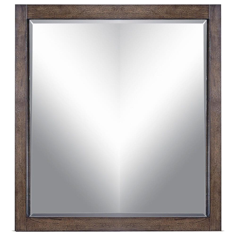 Riva Ridge Modern Loft Landscape Mirror in Brownstone, , large