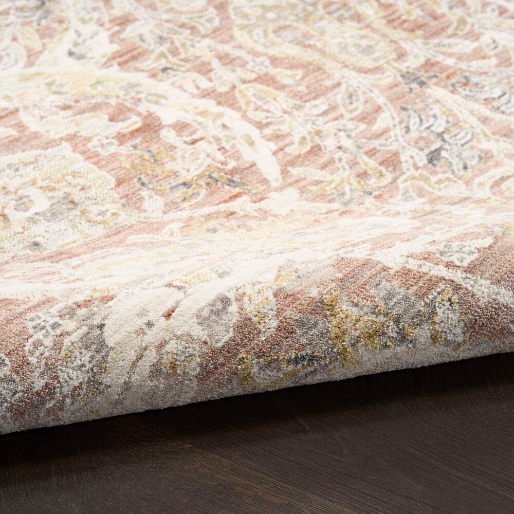 Nourison Antique Fusion Brick 2'2" x 10' Runner, , large