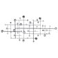 Maple and Jade 20" x 42" Glam Abstract Wall Decor in Matte Taupe and Silver, , large